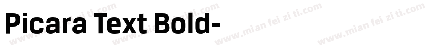 Picara Text Bold字体转换